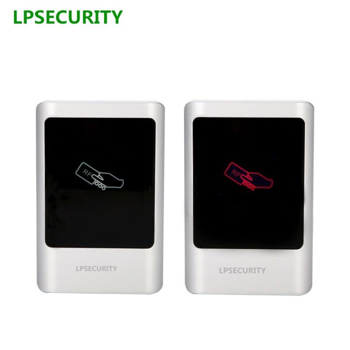 LPSECURITY ประตูล็อคกันน้ำได้เคสโลหะควบคุมการเข้าออก,เครื่องอ่านการ์ด Rfid 125Khz หรือ13.56MHZ WG26 RFID