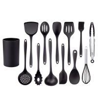 JANKNG Kitchen Cookware Silicone Kitchenware Non-stick Cookware Cooking Tool Spatula Ladle Egg Beaters Shovel Spoon Soup Utensil