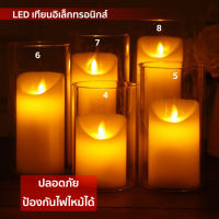 เทียน LED ? เทียนปลอม เทียนไฟฟ้า  ตกแต่งบ้าน ไฟกระพริบ เทียนสปา  ไฟเทียน ชุด เทียนวันเกิด เชิงเทียน เทพเจ้า 1 ชิ้น?ธูป