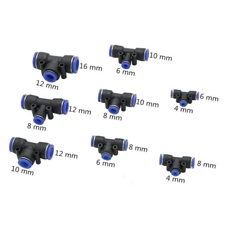 6ชิ้นลื่นล็อคลดแรงดันสามทางหัวต่อคอมพิวเตอร์ทีท่อ-selang-air-taman-ข้อต่อเชื่อม-fiting-pipa-นิวเมติก