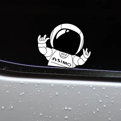 Car Sticker กันน้ำป้องกันรอยขีดข่วน สติกเกอร์ติดรถยนต์บุคลิกภาพ Spaceman Window Sticker พลังงานใหม่สติกเกอร์รถจักรยานยนต์ไฟฟ้า