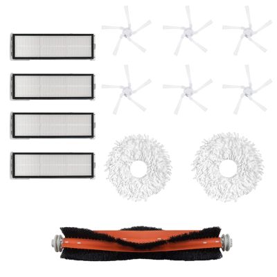 Replacement Main Brush Side Brushes HEPA Filters Compatible for Dreame W10 W10Pro Vacuum Cleaner Accessories