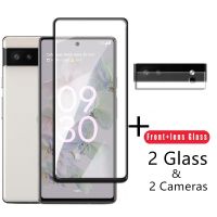 （ATG）4in1 Tempered GlassPixel 6A Glass6A 2.5D เต็มรูปแบบป้องกันหน้าจอ ForPixel 6A 5A 5 4A 4 XL ฟิล์มเลนส์