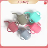 J-BRITNEY ถ้วยเด็กซิลิโคนอ่อนนุ่มแบบพกพาสำหรับเด็ก5สีแก้วหัดดื่มปราศจากสาร BPA