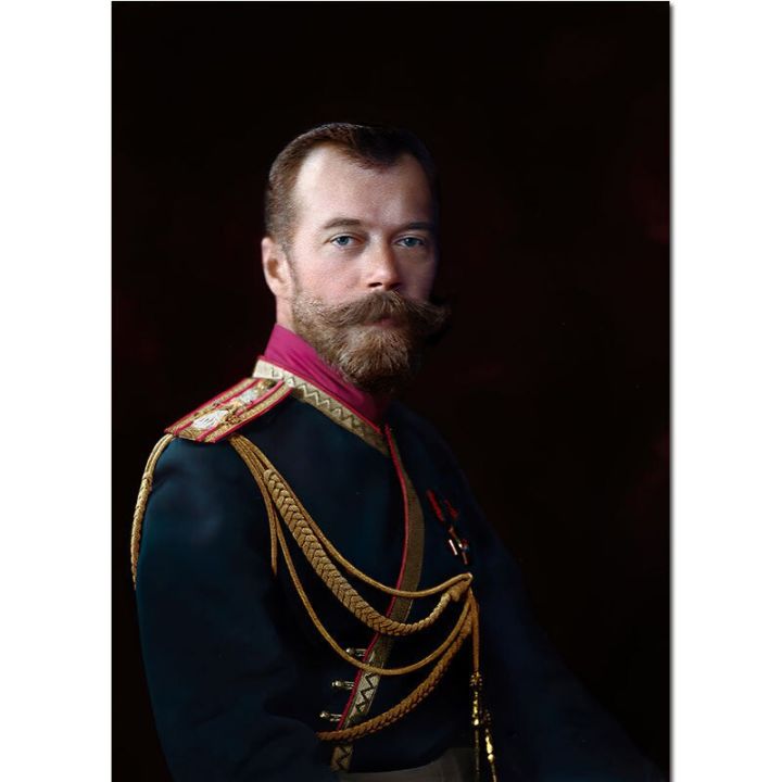 tsar-nicholas-ii-of-russia-portrait-ภาพวาดผ้าใบ-wall-art-รูปโปสเตอร์ภาพสำหรับห้องนอนสำนักงานห้องนั่งเล่น