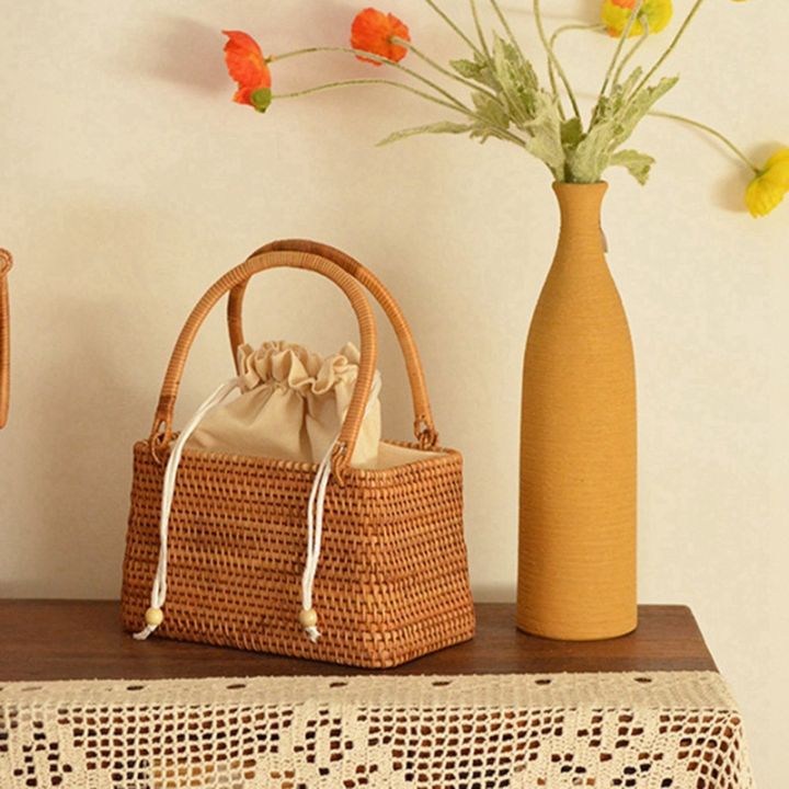 vintage-hand-basket-for-picnic-basket-travel-hand-woven-rattan-handbag-semicircular-stitching-inner-pocket