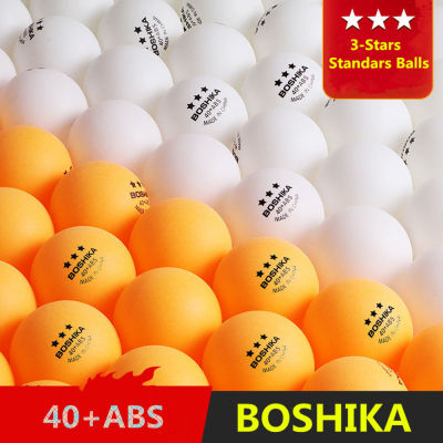 BOSHIKA ยี่ห้อปิงปอง ABS วัสดุใหม่40ทนสีเหลืองและสีขาวราคาขายส่งที่มีคุณภาพสูงปิงปองลูก