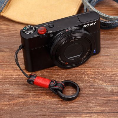 【ขาย】 LXH วินเทจกล้องไม้แหวนนิ้วสายคล้องมือเชือกเส้นเล็กสำหรับ Sony Canon Nikon DSLR กล้องสำหรับ GoPro ฮีโร่7 6กล้องสำหรับ iPhone