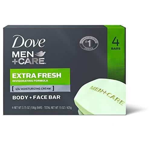 Dove Men+Care Bar 3 in 1 Cleanser for Body, Face, and Shaving Extra Fresh  Body and Facial Cleanser More Moisturizing Than Bar Soap to Clean and