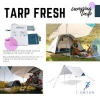 QUECHUA ที่กำบังเต็นท์ ผ้าใบกำบังเต็นท์ อเนกประสงค์สำหรับตั้งแคมป์รุ่น FRESH ( Camping tarp - Tarp fresh ) CAMPING TENTS เต็นท์ แคมป์ปิ้ง ตั้งแคมป์ ผ้าเต็นท์