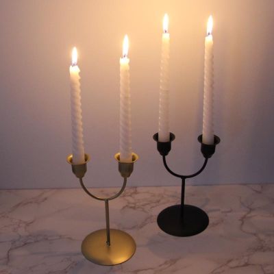 Modern Candle Holders Stylish Candle Holders U-shaped Iron Candlesticks Candlestick Decoration Nordic Candle Holders
