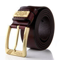 Men Belt ใหม่แฟชั่นผู้ชายวินเทจเข็มขัดหนังวัวแท้ชายสบายๆขาหัวเข็มขัดกางเกงยีนส์เข็มขัดสำหรับผู้ชาย