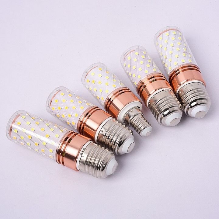 โคมไฟสกรู-e27ข้าวโพด-led-2835-smd-220v-สีขาวอบอุ่น3000k-เหมาะสำหรับโคมไฟระย้าโคมไฟติดผนัง-lampu-gantung-kristal