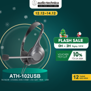 Tai Nghe Máy Tính Thiết Kế Chống Vi Khuẩn USB ATH-102USB - Hàng Chính Hãng