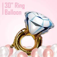 Cheapest# BRIDE TO BE Balloons set Rose Gold Foil Balloons Wedding Party Bridal Hens Night Variation:Diamond ring【Ready Stock】