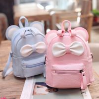 2020 New Korean Style Cartoon Sling/Backpack Womens Bag Dual-Use Small Bookbag Childrens Cute Bow Can Be Sent On Behalf