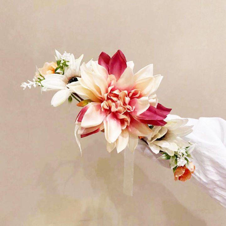 sweet-hair-band-elegant-flower-color-garland-headdress-girls-performance-headband-wreath-hair-band-bridal-photography-headdress