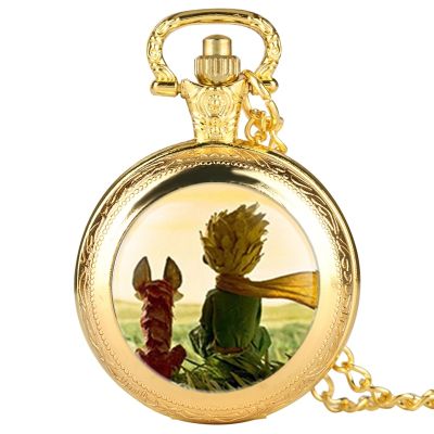 นาฬิกาพกแบบควอตซ์พร้อมสายโซ่จี้สร้อยคอของขวัญสำหรับเด็กเป็นที่นิยมในภาพยนตร์เรื่อง The Little Prince