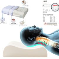 (ร้อน) ประเทศไทยบริสุทธิ์หมอนน้ำยางธรรมชาติฟื้นฟูคอปกป้องกระดูกสันหลังการดูแลสุขภาพกระดูกหมอนธรรมชาติเด็กหมอนน้ำยาง