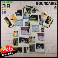 NO BOUNDARIES อก 39 นิ้ว เสื้อฮาวายชาย เสื้อวินเทจ เสื้อผ้าผู้ชาย Rayon แขนสั้น เนื้อผ้าดี MADE IN VIETNAM