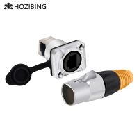 1pc RJ45 Male Plug Female to Female Network Socket Coupler Panel Mount Jack 8P8C Waterproof Connector IP65