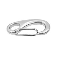 【CW】 2 Pieces inch 50mm Boat Rigging 316 for Boats Ship Yacht Sail (Silver)