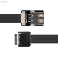 Xiwai Extension USB 2.0 Type-A Female to Male Down Angled Data Flat Slim FPC Cable for FPV Disk Scanner Printer