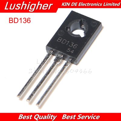 200pcs BD136 TO-126 PNP Power Transistor Output 45V 1.5A WATTY Electronics