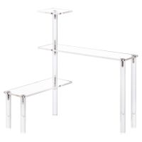 3 Tier Corner Acrylic Risers Display Stand for Funko Figures, Countertop Storage Rack Organizer Holder Toy Jewelry Display Shelf