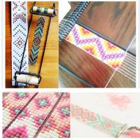 Wood&amp;Stainless Steel Weaving Beading Set for Jewelry Bracelets DIY Handmade Knitting Machine