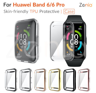 Zenia เคสโทรศัพท์ TPU,เคสกันกระแทกสำหรับ Huawei Band 6 Pro สายรัดข้อมืออัจฉริยะสำหรับเล่นกีฬา