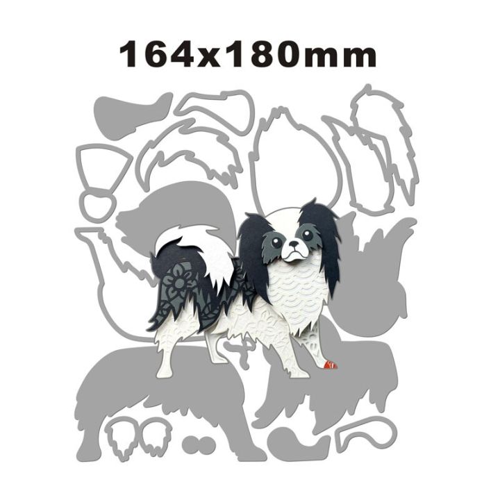 การ์ดกระดาษสำหรับสมุดจดdiy-สุนัข3d-แบบชั้นญี่ปุ่นแม่พิมพ์เครื่องตัดโลหะเทคโนโลยีการผลิตการตัดตายสินค้าใหม่-pr