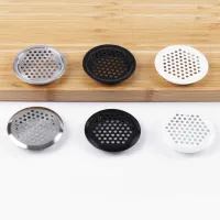 10PCS/Lot Stainless Steel Air Vent Grille Cover Black White Wardrobe Cabinet Mesh Hole Ventilation Plugs Dia.19mm 25mm 35mm 53mm Exhaust Fans