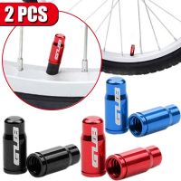 【Ready Stock】❁ D44 2pcs Aluminum Bicycle Tire Valve Cap Schrader/Presta Valve Cap Bike Tire Caps with Vacuum Tire Law Mouth Nut Accessories