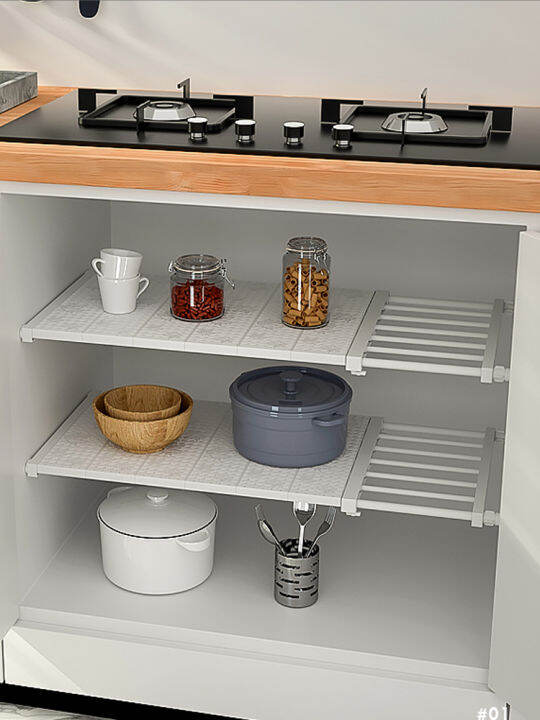 Kitchen Storage Rack Sink Partition Plate Partition Wardrobe inside