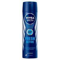 นีเวีย เมน เฟรช แอคทีฟ สเปรย์เหงื่อและระงับกาย 150มล./Nivea Men Fresh Active Antiperspirant Spray 150 ml.