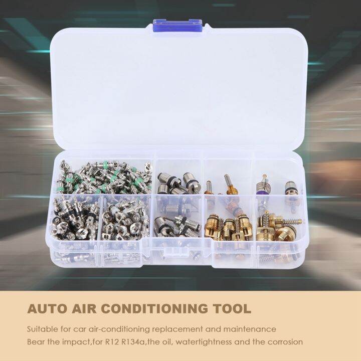 135-pcs-auto-air-conditioning-a-c-valve-core-r134-remover-assortment-kit-for-toyota-honda-lexus-nissan-hyundai-gm-ford-chrysler