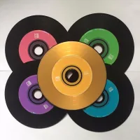 Wholesale 50 Discs Premium Professional Multicolor Grade A 700 MB 52x Blank Black Printed CD-R Disc