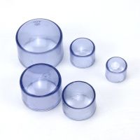 Transparent PVC Pipe End Cap Aquarium Fish Tank Garden Water Connectors UPVC Tube Plug Drinking Water Parts Inner Dia 20 63mm