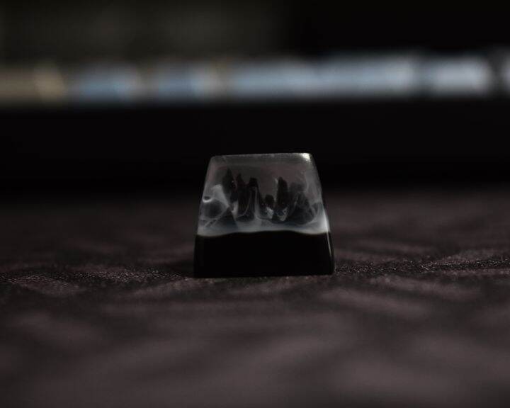 artisan-keycap-black-snow-mountain-งาน-handmade-งานฝีมือ-สวยงาม-พร้อมส่งในไทยครับ-ร้านจริงต้อง-babyshiw