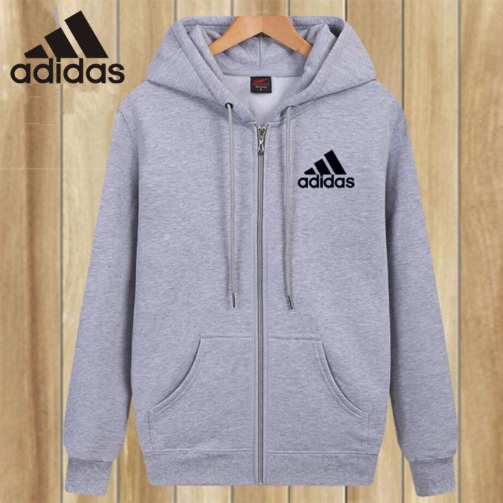 yii8yic-stock-m-5xl-45-115kg-adidas-เสื้อฮู้ดอาดิดาส-ไซส์ใหญ่-ผู้ชาย-แขนยาว-เสื้อฮู้ด-เสื้อกันหนาว-ซิปหน้า-มีเชือก-หลวมๆ