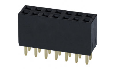 2.54mm (0.1") 7-pin dual row female header - COCO-0284