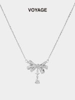 Vivienne Westwood NGBB VOYAGE zircon bow clavicle chain for women high-end light luxury niche design cool style necklace for girls