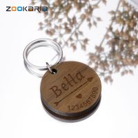 ◎✻☑ Personalized Free Engraving Wooden Tags Puppy Cats Hanging Label for Dog Cat Nameplate Anti-lost Collars Pet Accessoires