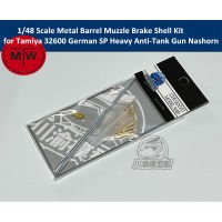 148 Scale Metal Barrel Muzzle ke Shell Kit for Tamiya 32600 German Self-Propelled Heavy Anti-Tank Nashorn Model CYT091