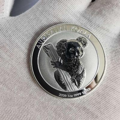 Drop Shipping New Australia Silver Animal Coin Cute Koala Dragon Tiger Commemorative Silver Plated Coins With Acrylic Box