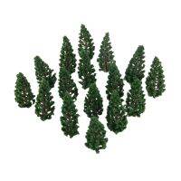 50pcs 78mm Pine Trees Model Architectural Landscape Park Railroad Scenery Building Layout Mini Plant For Layout Or Diorama