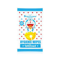 ? Karisma Antibacterial Wet Wipes Doraemon 20Sheets แคริสม่าผ้าเช็ดผิวแบบเปียกสูตรยับยั้งแบคทีเรียไวพส์โดราเอมอน 20เเผ่น [มาใหม่ต้องลอง]