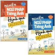 Sách - Combo Sách Nghiền Ngữ Pháp Tiếng Anh Hình Que - Tập 1 + 2 Bộ 2 Cuốn