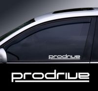 For 2xChrome Prodrive Logo Window Decal Sticker Graphic *Colour Choice*